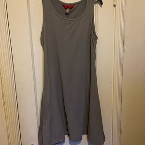 Women’s Sleeveless Gray Tank Dress